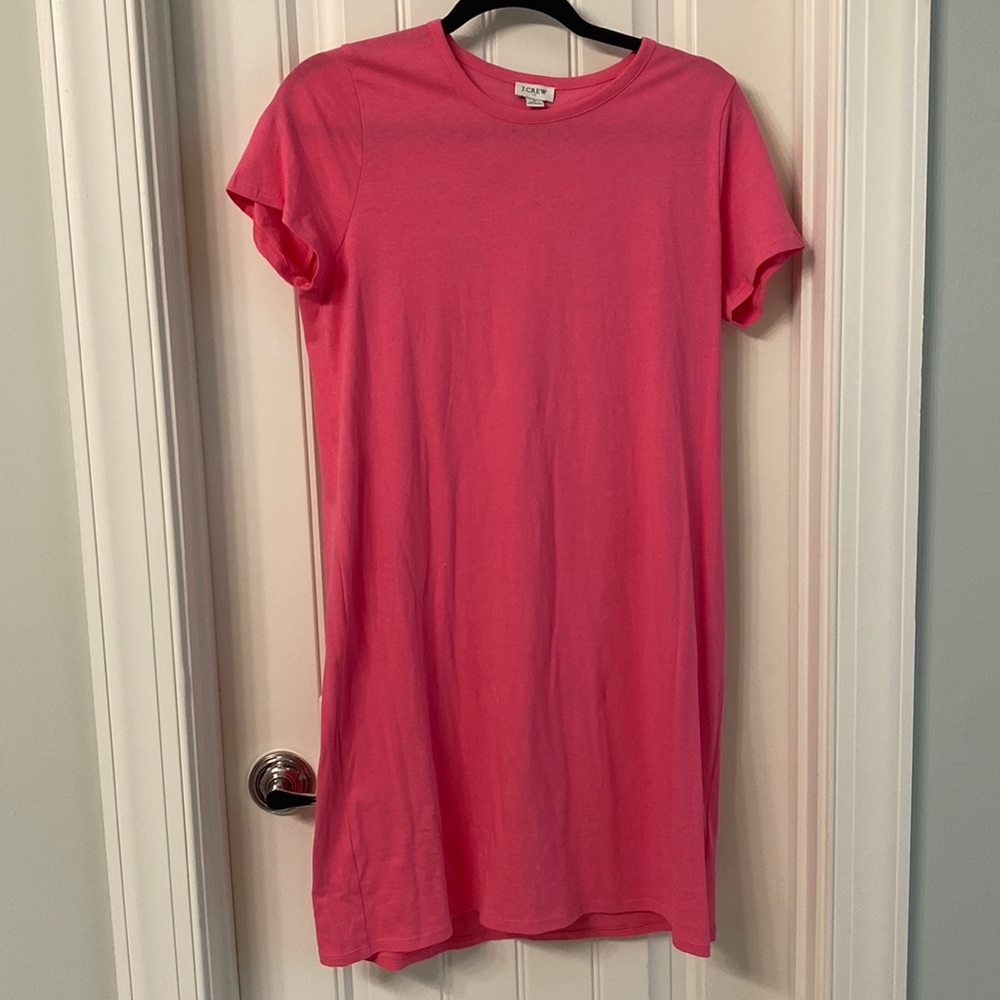 Pink t-shirt dress
